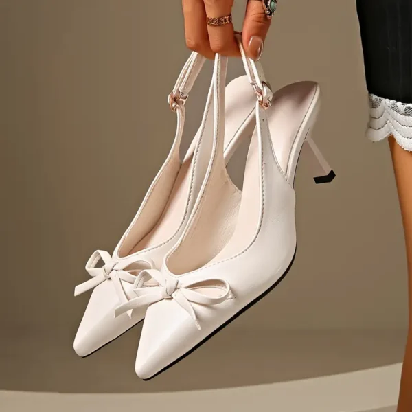 43aa5bbc-19aa-4f03-9d11-f242ef149d7e Elegant Pointed-Toe Stilettos with Bow Detail