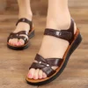 Women's Solid Color Flat Sandals