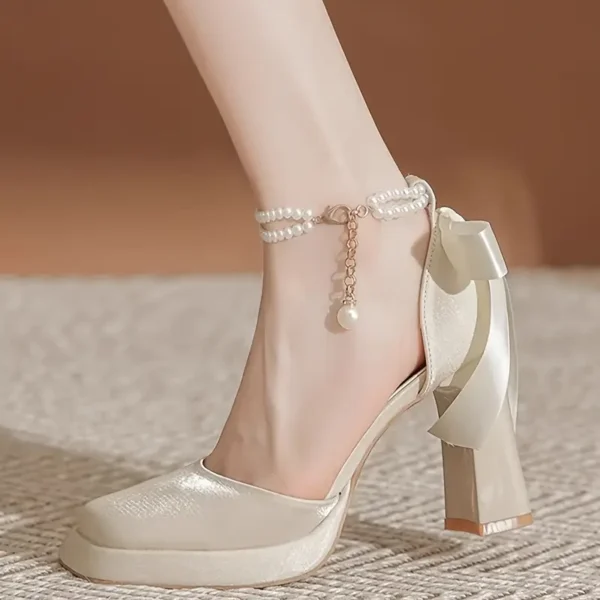 bb70ce2d-7dbe-46d1-a738-3d71ce79c176 Women's Elegant Pearl-Embellished Platform Heels