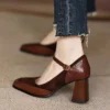 Vintage Block Heel Pumps